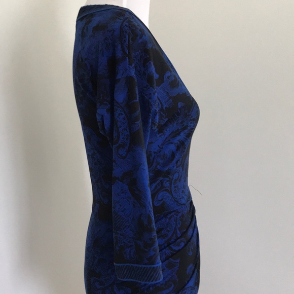 BCBG Maxazria V-Neck Zip Front Dress - Picture 2 of 6